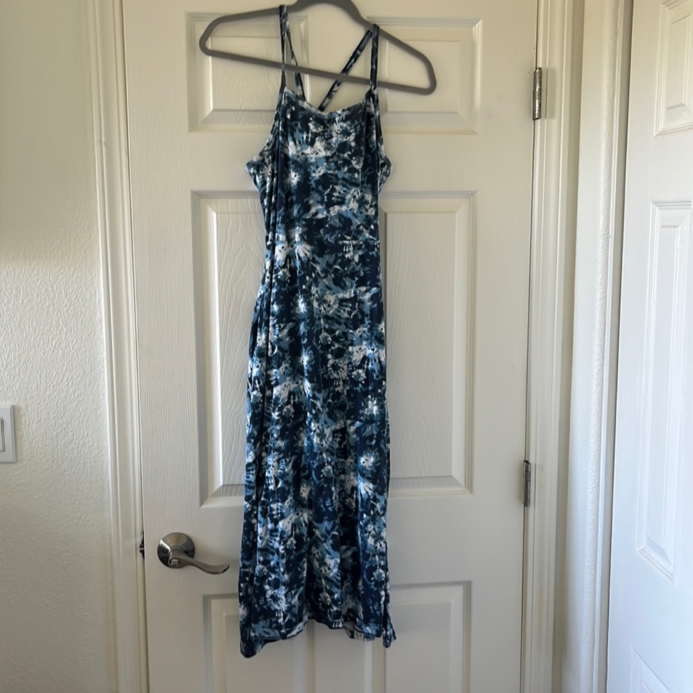 Tie-dye-esque sun dress.